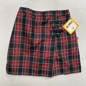 Dennis Uniform Macbeth Skort 3521 Girls Plaid Plus H8 NWT